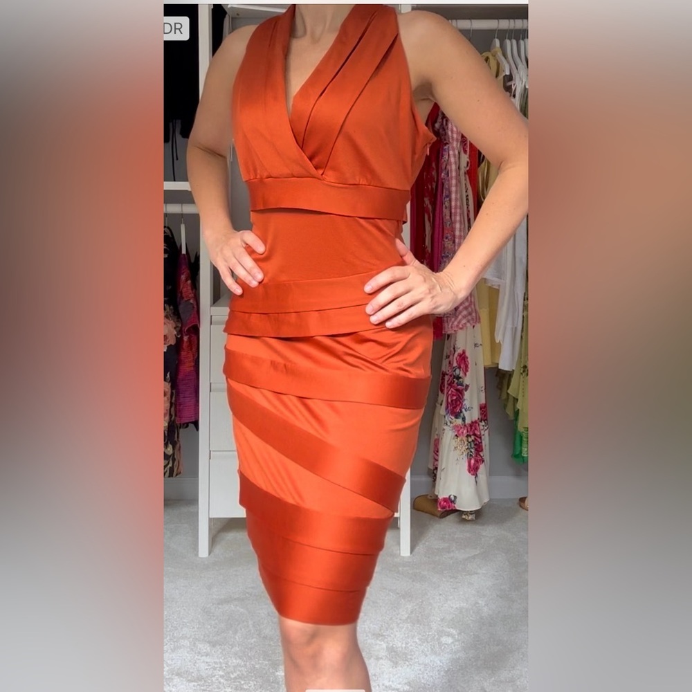 Andrew Marc Y2K Bandage Halter Dress Size 6